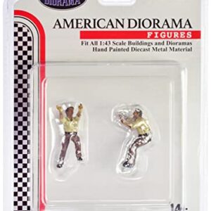 American Diorama 4X4 Mechanics 2 Piece Diecast Figure Set 3 for 1/43 Scale Models AD43003