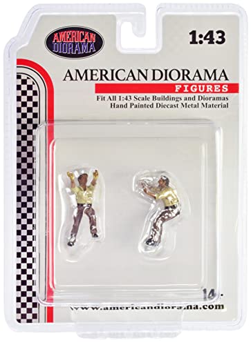 American Diorama 4X4 Mechanics 2 Piece Diecast Figure Set 3 for 1/43 Scale Models AD43003