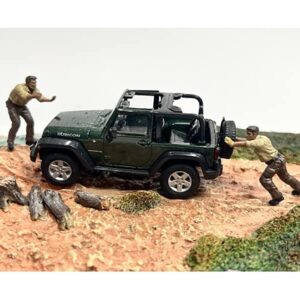 American Diorama 4X4 Mechanics 2 Piece Diecast Figure Set 3 for 1/43 Scale Models AD43003