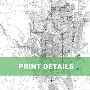 Dear Mapper Colorado Springs United States View Abstract Road Modern Map Art Minimalist Painting Black and White Canvas Line Art Print Poster Art Line Paintings (Set of 3 Unframed) (16x24inch)