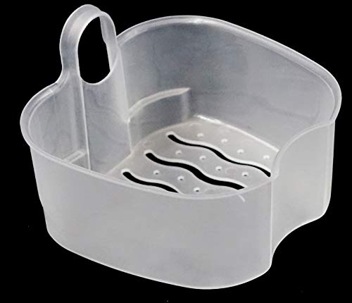 Denture Bath Case Cup Box Holder Storage Soak Container with Strainer Basket for Travel Cleaning Denture Box with Strainer Night Cleaner Denture Bath Box for Retainer Mouthguard False Teeth