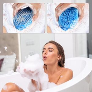 3 Set of Multifunctional Silicone Body Scrubber Loofah Soft and Skin-Friendly-,Easy to Clean,Scalp Massage ，Durable and Hygienic - Suitable for Various People and Pets (3 Count)