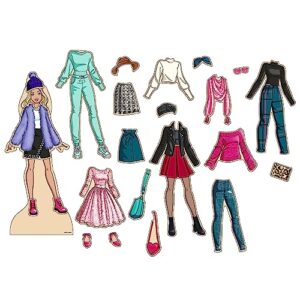 Barbie Magnetic Wooden Dress Up - PDQ