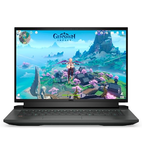 Dell G16 16‘’ FHD 165Hz Gaming Laptop, Intel Core i7-12700H, 32GB DDR5 RAM, 1TB PCIe SSD, NVIDIA GeForce RTX 3060 6G, RGB Backlit Keyboard, HD Camera, Win 11 Pro, Gray