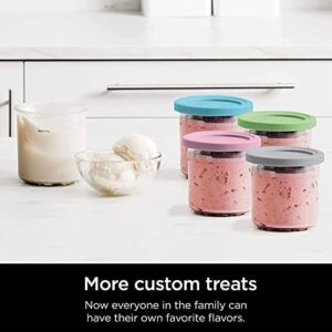 GHQYP Ice Cream Containers, for Ninja Creami Nc501 Containers, Ice Cream Containers With Lids Airtight,Reusable Compatible with NC299AMZ,NC300s Series Ice Cream Makers