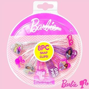 LUV HER Barbie Hair Clips for Girls Snap Clips 8 pack multi color Ages 3+