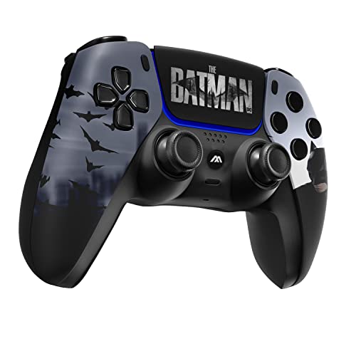 Custom Wireless Controller compatible with PS5 Exclusive Unique Design | Personalize Your Gaming Experience with Unique Design and Exceptional Performance| Compatible with Playstation 5 (Bat)