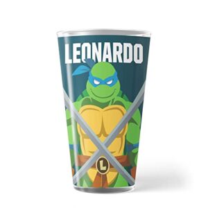 teenage mutant ninja turtles - leonardo - 17 oz pint glass