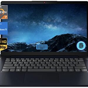 Lenovo IdeaPad 3 est Laptop 14'' FHD Display,8-Core AMD Ryzen 7 5700U (Up to 4.3GHz,Beats i7-1180G7),20GB RAM,1TB SSD,Backlit Keyboard,Fingerprint Reader,WiFi,Win 11Pro+MarxsolCables Abyss Blue