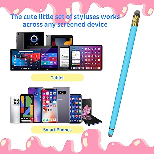 Stylus Pens for Touch Screens - 3PCS Stylus Pen for iPhone/iPad/Tablet Android/Microsoft Surface, Compatible with All Touch Screens (Macaron Pink/Yellow/Green)