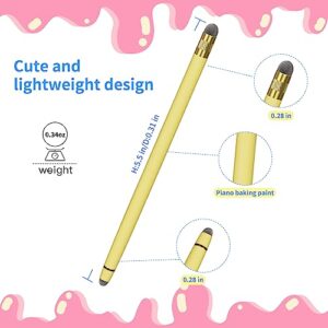 Stylus Pens for Touch Screens - 3PCS Stylus Pen for iPhone/iPad/Tablet Android/Microsoft Surface, Compatible with All Touch Screens (Macaron Pink/Yellow/Green)