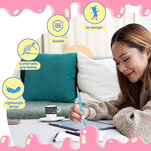 Stylus Pens for Touch Screens - 3PCS Stylus Pen for iPhone/iPad/Tablet Android/Microsoft Surface, Compatible with All Touch Screens (Macaron Pink/Yellow/Green)