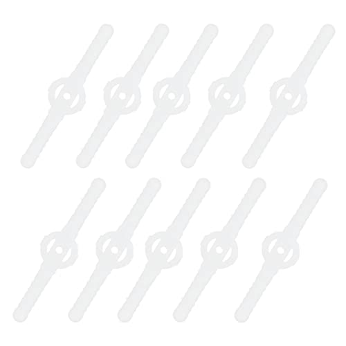 10 Pcs Trimmer Head Blades, Durable Lawn Mower Weed Wacker Cutter Blade Replacement for Cordless Grass String Trimmer Weed Eater