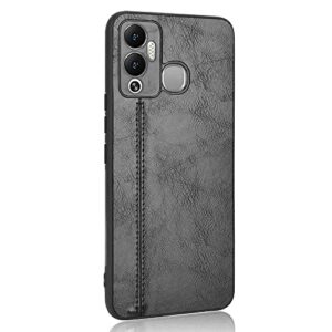 phone case for infinix hot 12 play, case for infinix hot 12 play cow-like pu leather style protector cover, non-slip shockproof cover for infinix hot 12 play case