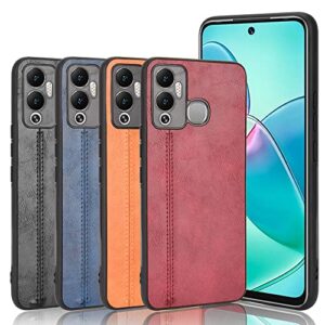 Phone Case for Infinix Hot 12 Play, Case for Infinix Hot 12 Play Cow-Like PU Leather Style Protector Cover, Non-Slip Shockproof Cover for Infinix Hot 12 Play Case