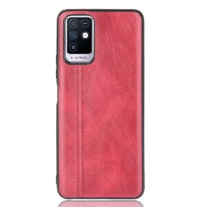 phone case for infinix note 10, case for infinix note 10 cow-like pu leather style protector cover, non-slip shockproof cover for infinix note 10 case