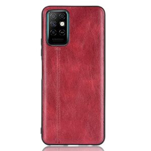 phone case for infinix note 8i, case for infinix note 8i cow-like pu leather style protector cover, non-slip shockproof cover for infinix note 8i case