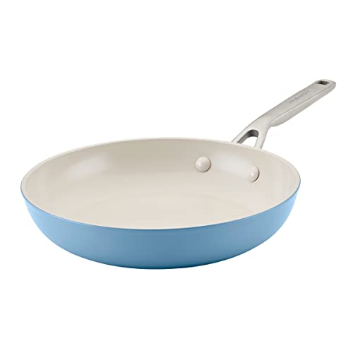 KitchenAid Hard Anodized Ceramic Nonstick Frying Pan/Skillet, 10 Inch, Blue Velvet