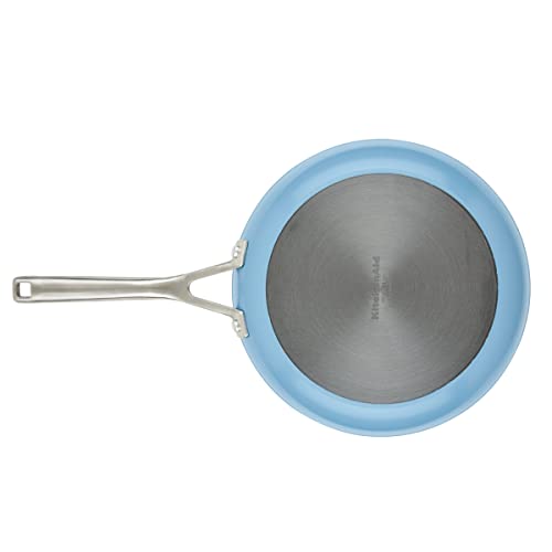 KitchenAid Hard Anodized Ceramic Nonstick Frying Pan/Skillet, 10 Inch, Blue Velvet