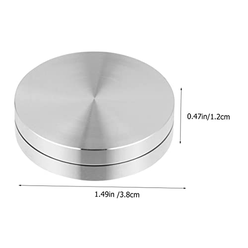 3pcs Turntable Base Ball Bearing 2 Tier Cake Stand Round Baking Pan Bearing Rotating Tray Turntable Rotating Aluminum Alloy Bearing Table Turntable Bearings Rotating Bearing Silver