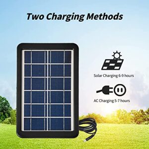 Solar Generator, Soyond Solar Powered Generator with Panel Included, 8000mAh Portable Power Station with 2 LED Bulbs for Home Use Emergency, Outdoor Generator for Camping,Travel