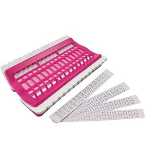 Floss Organizer Cross Stitch Kit Embroidery Thread Project Card 30 Positions Sewing Needle Pins Holder Craft Tools Accessory-Pink