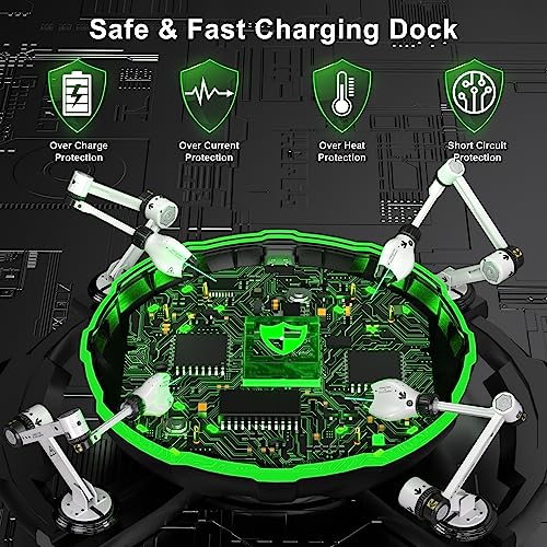 Ukor Fast Charging 4 x 2000mAh Rechargeable Battery Pack with Charger for Xbox Controller Rechargeable Batteries Xbox Accessories for Xbox One/Xbox Series X|S Xbox One S/Xbox One X/Xbox One Elite