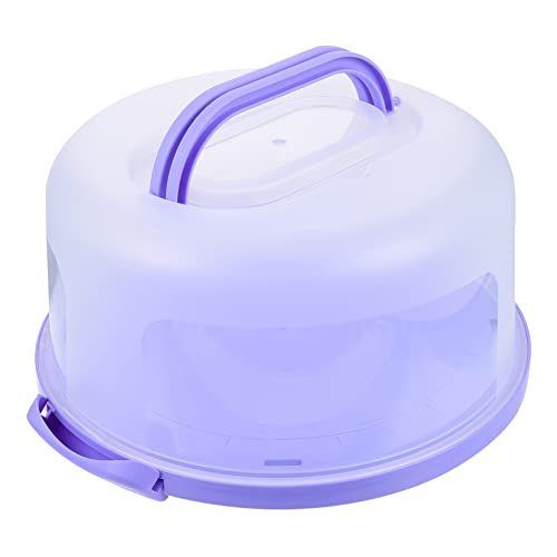 CALLARON Box Cake Box Favor Boxes for Wedding Gift Card Box Holder Mini Paper Cups Cake Dome Locking Dessert Carrier Cake Container Dessert Container Cake Boxes Purple Food