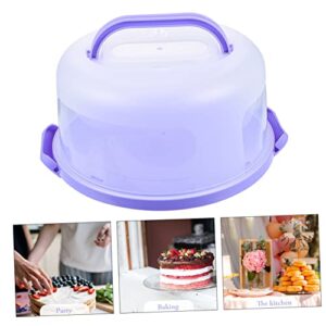 CALLARON Box Cake Box Favor Boxes for Wedding Gift Card Box Holder Mini Paper Cups Cake Dome Locking Dessert Carrier Cake Container Dessert Container Cake Boxes Purple Food