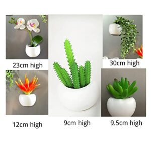 Fridge Magnet Plant Magnets Succulent Magnets Artificial Plants Refrigerator Magnets Fake Succulents Whiteboard Magnet Strong Magnetic Fridge Decoration Magnet for Home Kitchen Decoration (A)