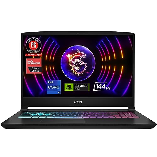 MSI Katana 15 Laptop: Intel Core i9-13900H, GeForce RTX 4070, 15.6" FHD 144Hz, 32GB DDR5, 1TB NVMe SSD, USB 3.2 Gen1 Type C w/DP, Cooler Boost 5, Win 11 Home: Black B13VGK-1007US