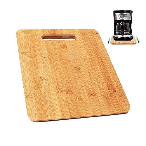 Icynay Appliance Slider Sliding Tray for Kitchen Counter-Under Cabinet Bamboo Slider for Coffee Maker, Espresso Machine, Blender, Air Fryer, Stand Mixer, Toaster 14X11.6X0.9" (11.8"Wx14.2"D)