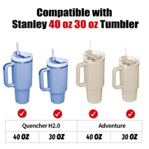 4 Set Spill Stopper for Stanley 40 oz Tumbler with Handle, Leak Stopper Compatible with Stanley 30 oz Tumbler with Handle Stanley Qunercher H2.0 Flowstate Tumbler 40 oz 30 oz Stanley Cup Accessories
