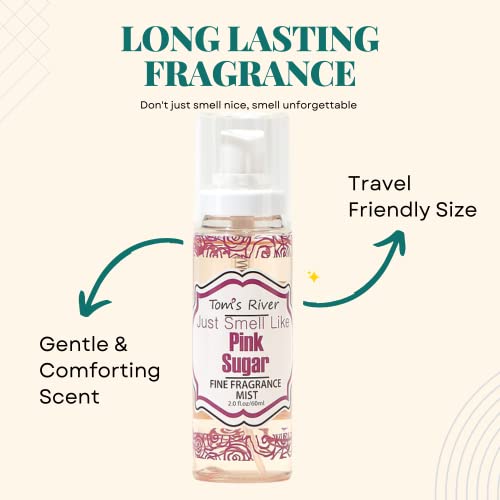 Infinix Pink Sugar - Fine Fragrance Mist - 2 fl oz/60ml, Body Spray for Women, Gentle and Long Lasting Perfume for Men & Women, For Daily Use, Summer Ready