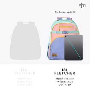Simple Modern Disney Kids Backpack for School Girls | Princesses Elementary Backpack for Teen | Fletcher Collection | Kids - Large (16" tall) | Princess Rainbows