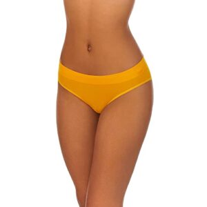 dkny women's seamless litewear bikini panty, mango