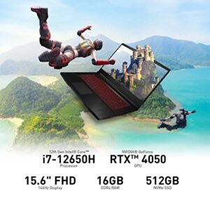 MSI Thin GF63 Gaming Laptop: Intel Core i5-12450H GeForce RTX 2050, 15.6" FHD, 144Hz, 8GB DDR4, 512GB NVMe SSD, Type-C USB 3.2 Gen 1, Cooler Boost 5, Win 11 Home: Black 12UCX-484US