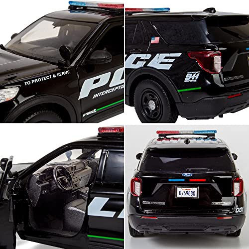 All Star Toys 2022 Ford Explorer Police Interceptor Utility Promo 1:24 Diecast Model Car Exclusive Motormax 76992