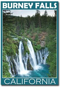 burney falls, california fridge magnet size 2.5" x 3.5"