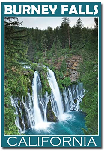 Burney Falls, California Fridge Magnet Size 2.5" x 3.5"