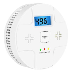 combination smoke carbon monoxide alarm detector powered by battery,dual alarm sensor of smoke and co,easy to install