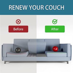 Rinkai-S Curve Couch Sofa Support | CertiPUR-US Certified | Prevents Sagging and Repairs Cushions | 20" x 20" x 2" High-Density Foam | Cuttable Design | High Rebound （Med-Soft ，3 Piece for Sofa）