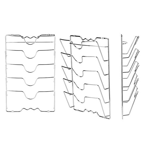 Zerodis Pan Lid Rack Holder Cabinet Rack Lids Ebay Hanging 5 Tier Pot Rack Cupboard Amazon with Holder Poster for Poster Stand Shelf Display Holder Pot Lid Holders