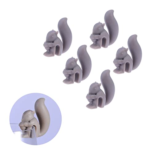 Tea Bag Holder for Mug 5pcs Korean Tea Set Tea Bag Holder Squirrel Tea Bag Tea Holder Animal Silicone Tea Holder Tea Bag Holders