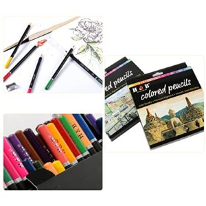 mewmewcat oil pencils for artists,Oil Colored Pencils Set 50 Color Pre-Sharpened Color Sketch Pencils Art Supplies for Students Adults Artists Drawing Sketching Coloring Books Decoration DIY Projects