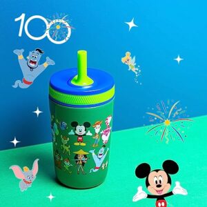 Zak Designs Disney 100 Anniversary Limited Edition Kelso Toddler Cups For Travel or At Home, 12oz Vacuum Insulated Stainless Steel Sippy Cup With Leak-Proof Design (Disney and Pixar)