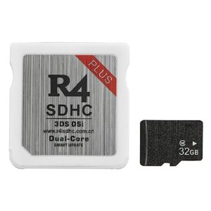 2023 update wood version r4 card r4 sdhc adapter with 32gb tf sd card for ds dsi 2ds 3ds nds,no timebomb