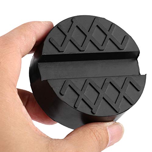 Jack Pad Black Floor Jack Rubber Pad 4 Ton Car Jack Support Rubber Pad Block Repair Tool Thickened Rubber Jack Adapter Pad Pinch