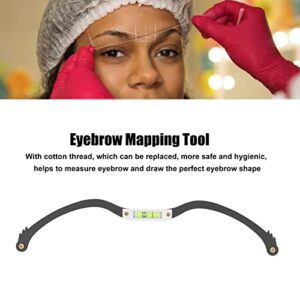 Eyebrow Line Marker Microblading Eyebrow Mapper Arch Microblading Eyebrow Mapper For Diy Measuring (Black)