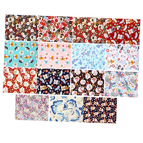 15 Sheets Cloth Head Floret Cloth Group Cotton Percale Sheets Scrapbooking Materials Quilting Fabric Flower Sewing Cloth Sewing Cloth Scraps Patchwork Felt Fabric Sheet Accessories